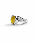 Moraebi Open Loop 12 — Natural Yellow Sapphire (Pukhraj) Skin-Touch Rashi Ratna Ring 1