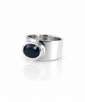 Moraebi Wide Band 22 — Natural Blue Sapphire (Neelam) Skin-Touch Rashi Ratna Ring 1