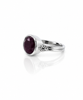 Moraebi Accent Bezel 10 — Natural Ruby (Manik) Skin-Touch Rashi Ratna Ring 1