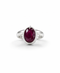 Moraebi Solitaire 09 — Natural Ruby (Manik) Skin-Touch Rashi Ratna Ring 1