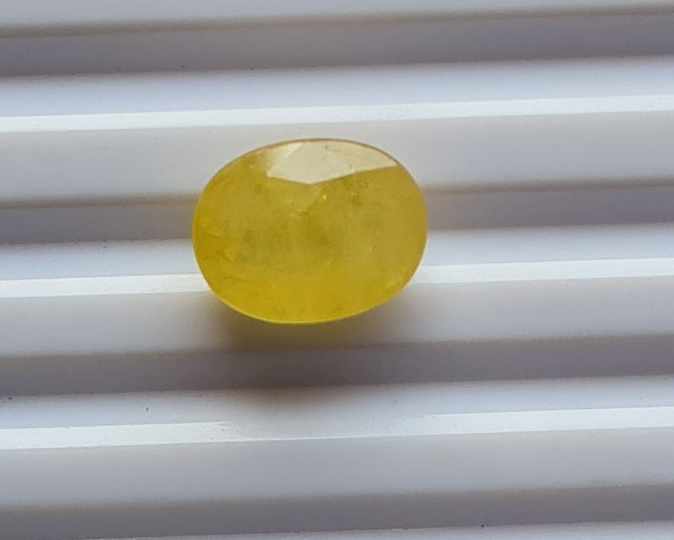 Natural Yellow Sapphire (Pukhraj) — 6.73 ratti, Untreated , Unheated | YS-6849