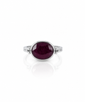 Moraebi Accent Bezel 10 — Natural Ruby (Manik) Skin-Touch Rashi Ratna Ring 2