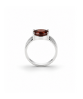 Moraebi Multi-Rail 13 — Natural Hessonite (Gomed) Skin-Touch Rashi Ratna Ring 2