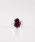 Moraebi Split Shank 08 — Natural Ruby (Manik) Skin-Touch Rashi Ratna Ring 2