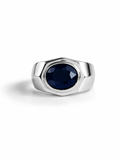 Moraebi Classic Signet 23 — Natural Blue Sapphire (Neelam) Skin-Touch Rashi Ratna Ring 3