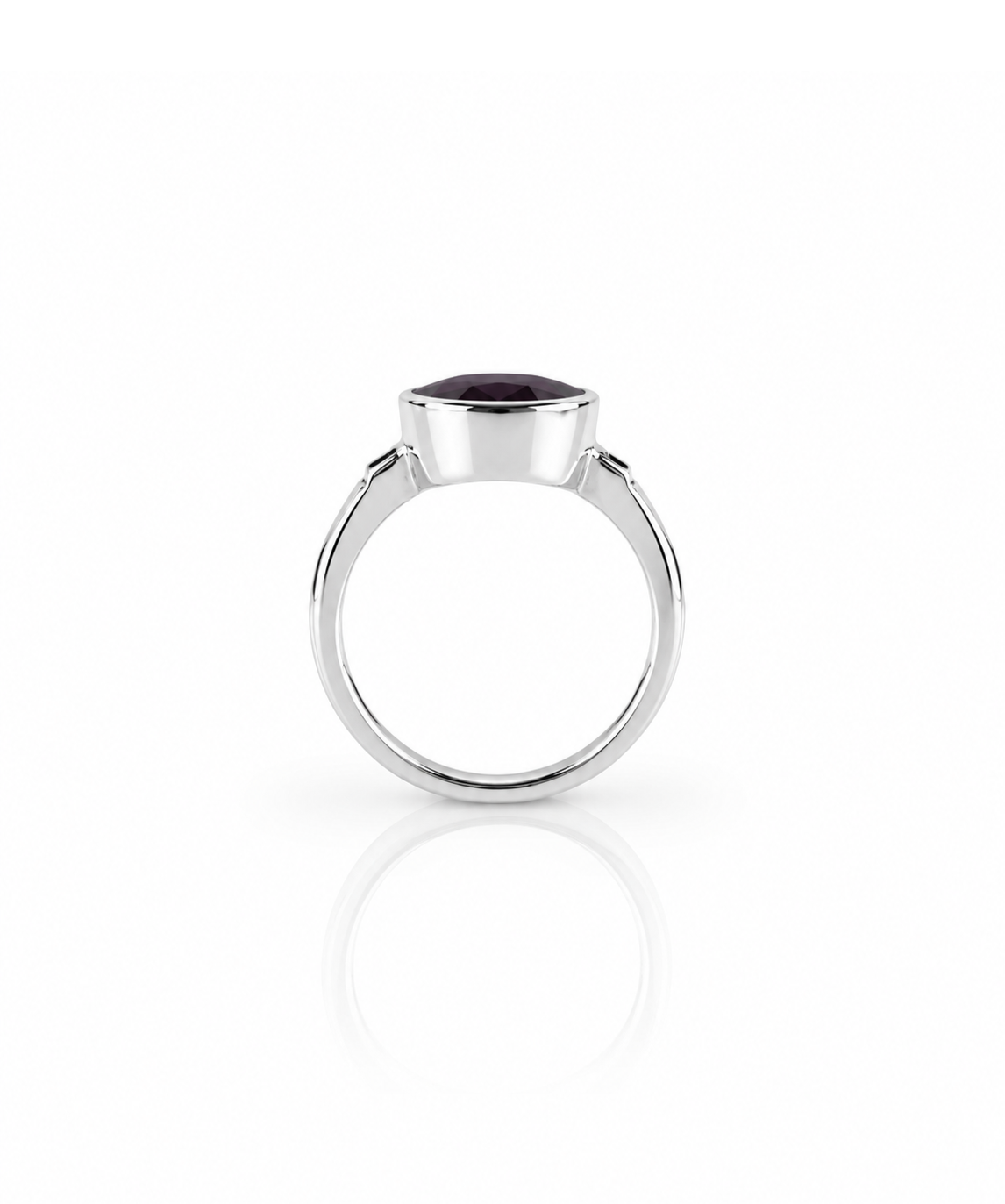 Moraebi Twisted Band 06 — Natural Ruby (Manik) Skin-Touch Rashi Ratna Ring