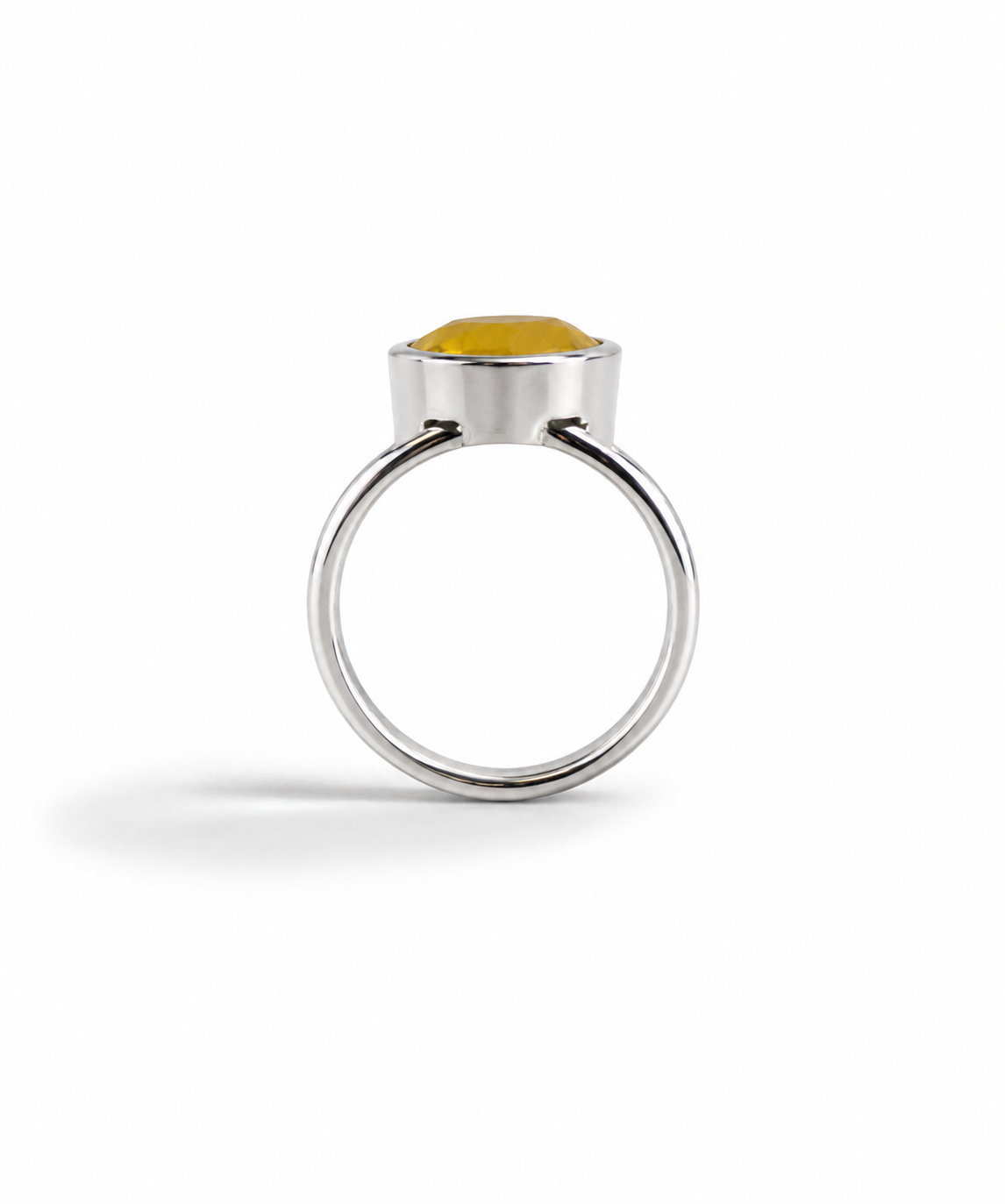Moraebi Open Loop 12 — Natural Yellow Sapphire (Pukhraj) Skin-Touch Rashi Ratna Ring