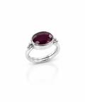 Moraebi Accent Bezel 10 — Natural Ruby (Manik) Skin-Touch Rashi Ratna Ring 3