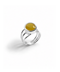 Moraebi Open Loop 12 — Natural Yellow Sapphire (Pukhraj) Skin-Touch Rashi Ratna Ring 4