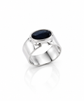 Moraebi Wide Band 22 — Natural Blue Sapphire (Neelam) Skin-Touch Rashi Ratna Ring 4