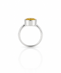 Moraebi Bezel 01 — Natural Yellow Sapphire (Pukhraj) Skin-Touch Rashi Ratna Ring 5