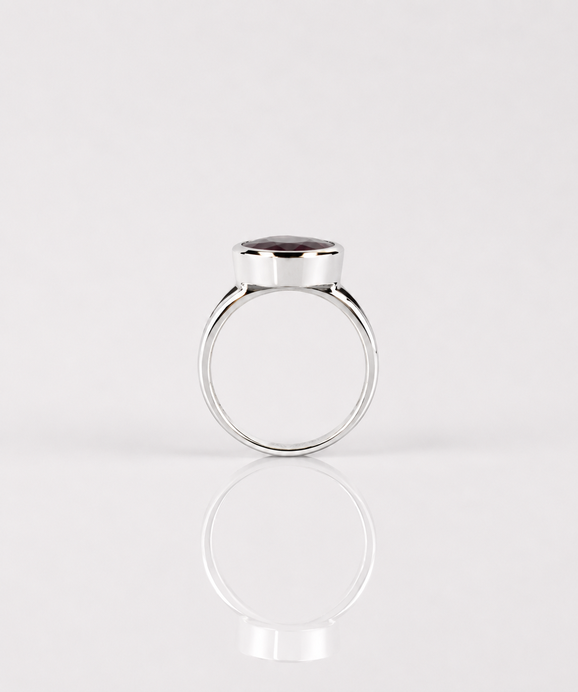 Moraebi Split Shank 08 — Natural Ruby (Manik) Skin-Touch Rashi Ratna Ring