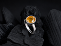 Moraebi Bezel 01 — Natural Yellow Sapphire (Pukhraj) Skin-Touch Rashi Ratna Ring 6