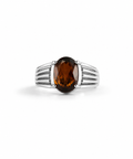 Moraebi Multi-Rail 13 — Natural Hessonite (Gomed) Skin-Touch Rashi Ratna Ring 5