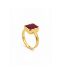 Moraebi Accent Bezel 13 — Natural Ruby (Manik) Skin-Touch Rashi Ratna Ring 5