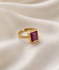 Moraebi Accent Bezel 13 — Natural Ruby (Manik) Skin-Touch Rashi Ratna Ring 1