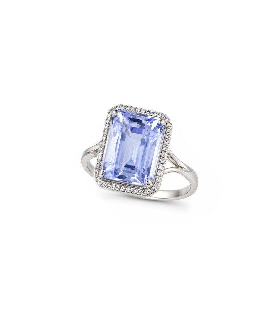 Moraebi Twin-Gem 15 — Natural Blue Sapphire (Neelam) Skin-Touch Rashi Ratna Ring