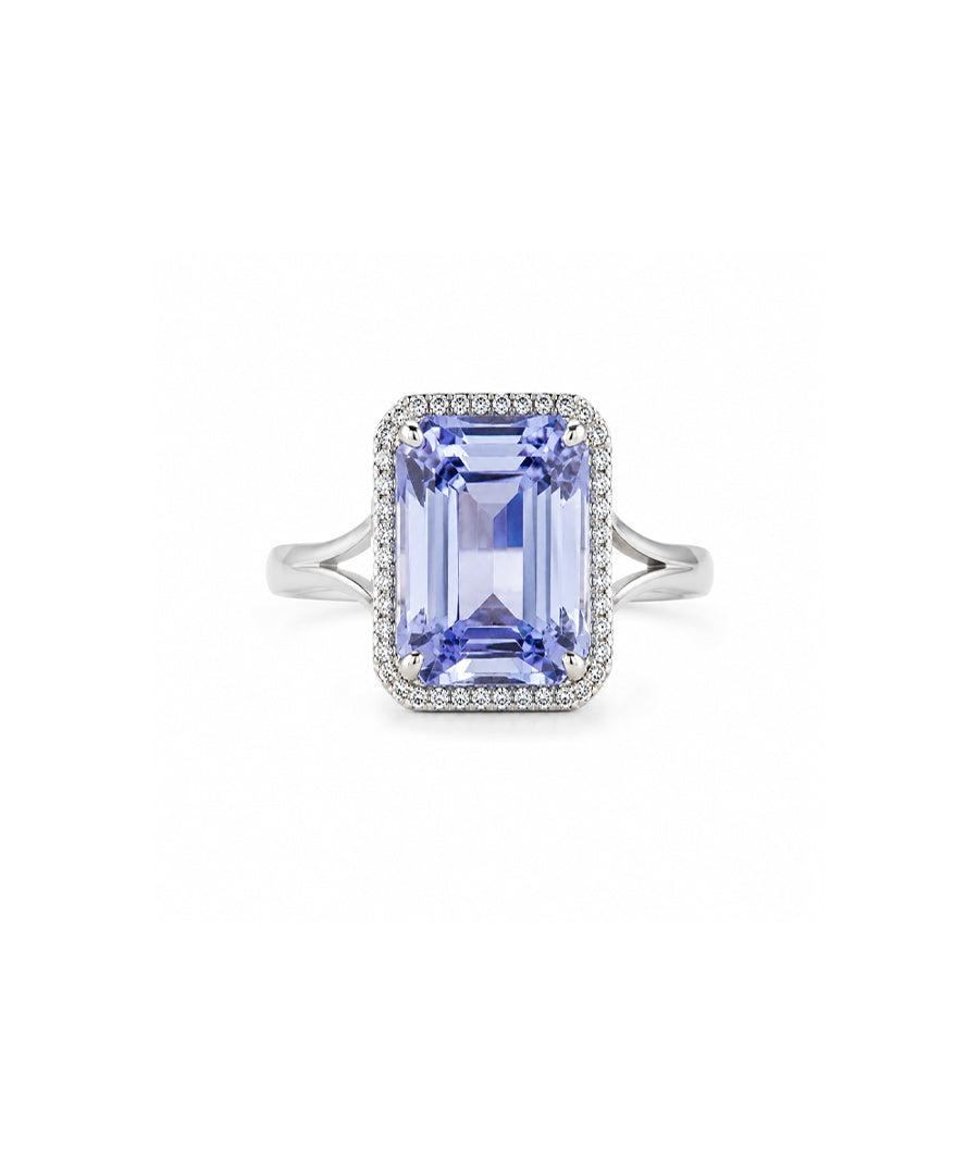 Moraebi Twin-Gem 15 — Natural Blue Sapphire (Neelam) Skin-Touch Rashi Ratna Ring