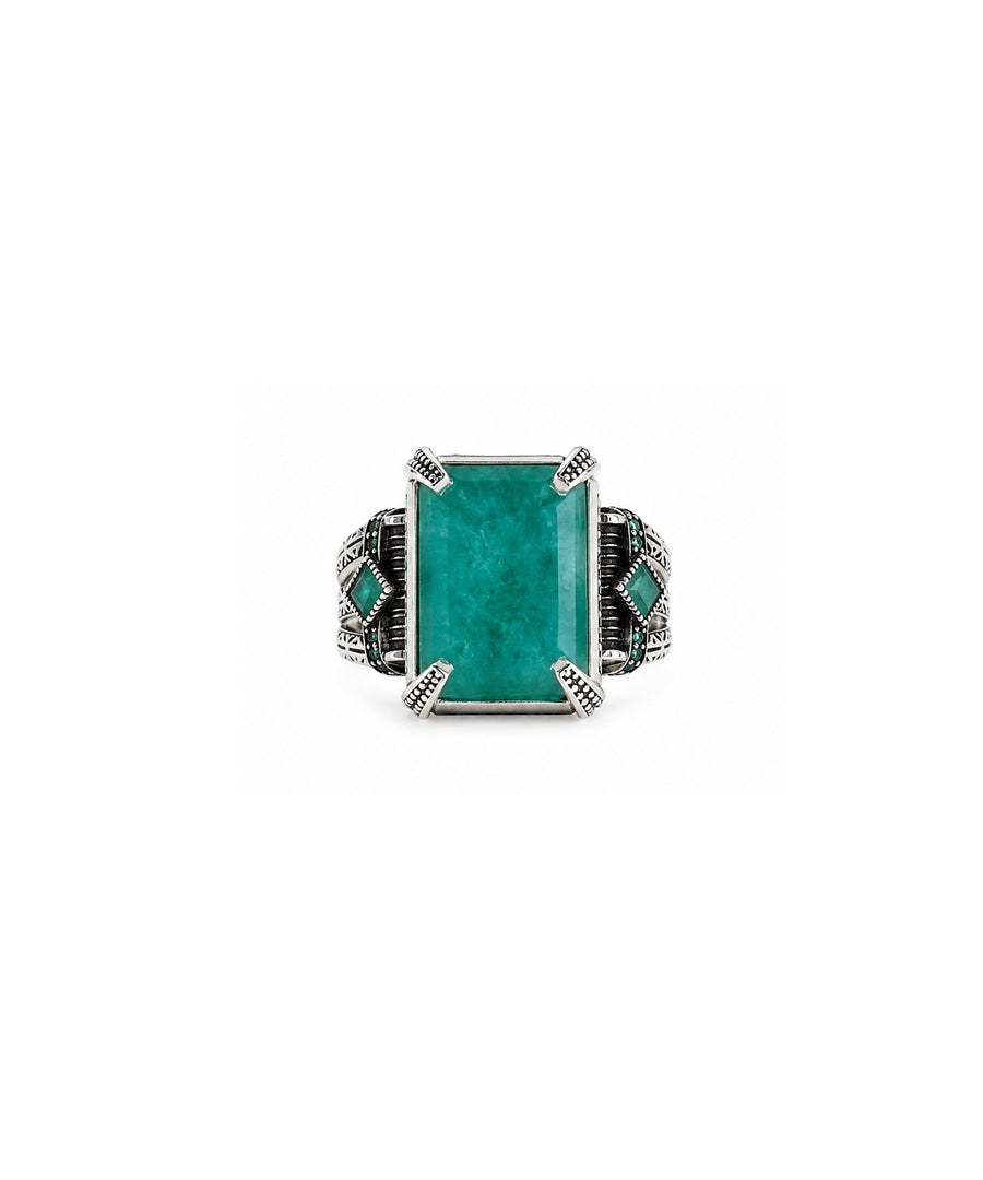Moraebi Signet 12— Natural Emerald (Panna) Skin-Touch Rashi Ratna Ring
