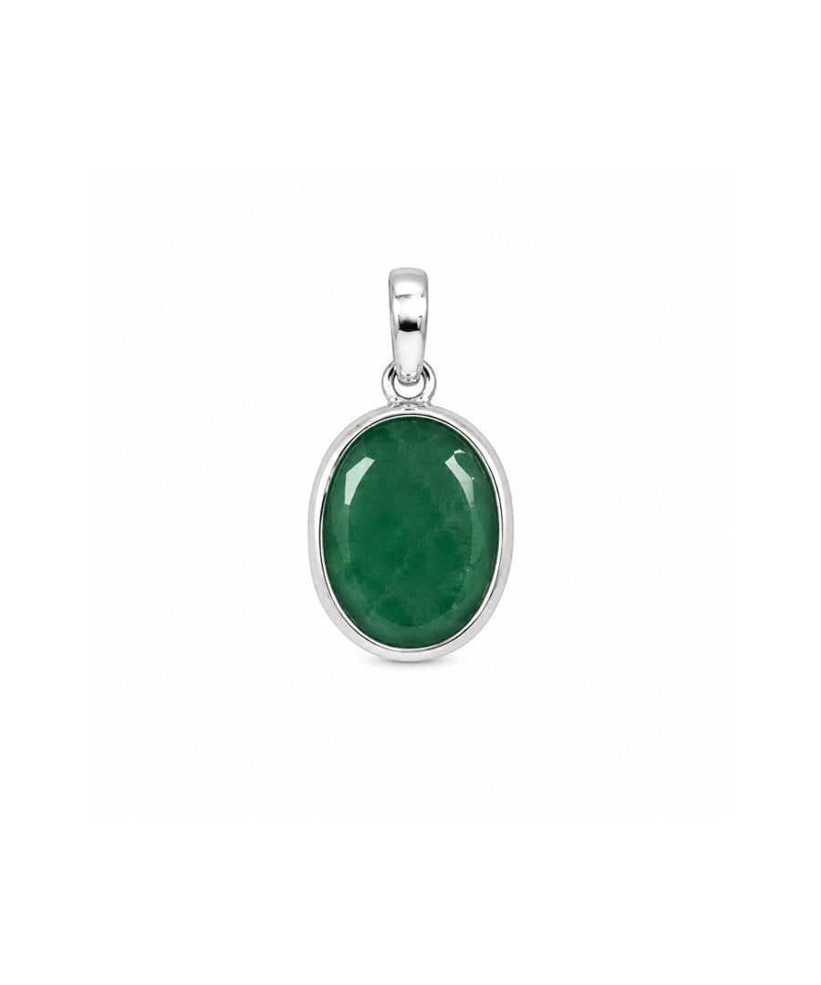 Moraebi Signet 17— Natural Emerald (Panna) Skin-Touch Rashi Ratna Pendant
