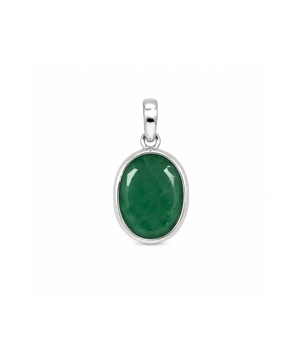 Moraebi Signet 17— Natural Emerald (Panna) Skin-Touch Rashi Ratna Pendant