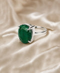 Moraebi Signet 15 — Natural Emerald (Panna) Skin-Touch Rashi Ratna Ring 1