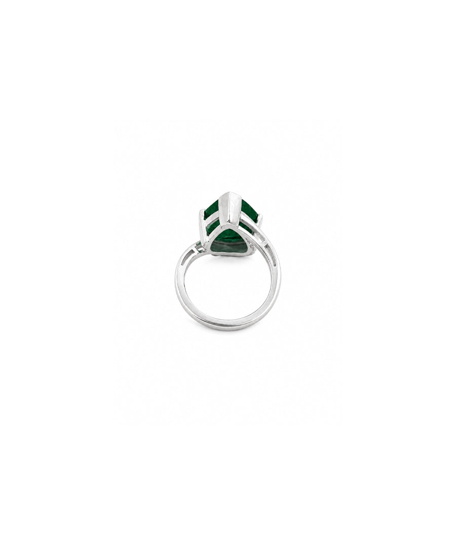 Moraebi Signet 13— Natural Emerald (Panna) Skin-Touch Rashi Ratna Ring