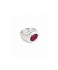 Moraebi Accent Bezel 12 — Natural Ruby (Manik) Skin-Touch Rashi Ratna Ring 4