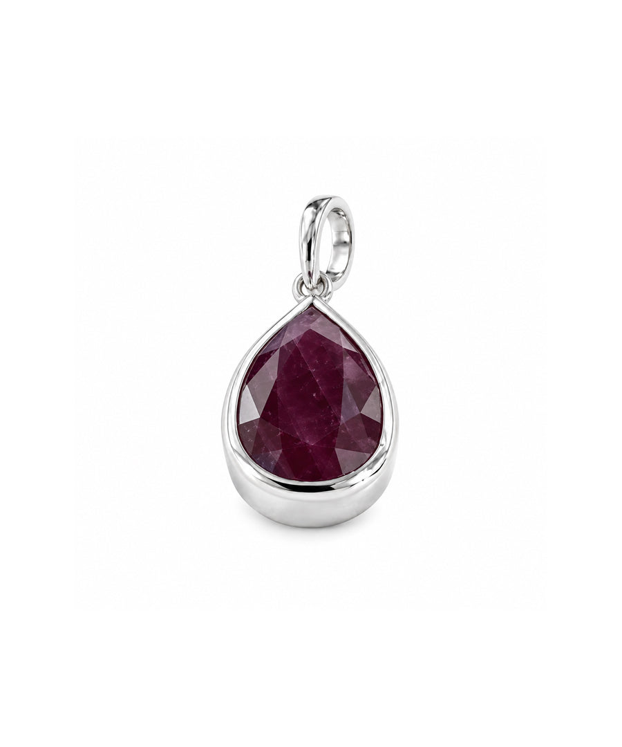Moraebi Accent Bezel 16— Natural Ruby (Manik) Skin-Touch Rashi Ratna Pendant