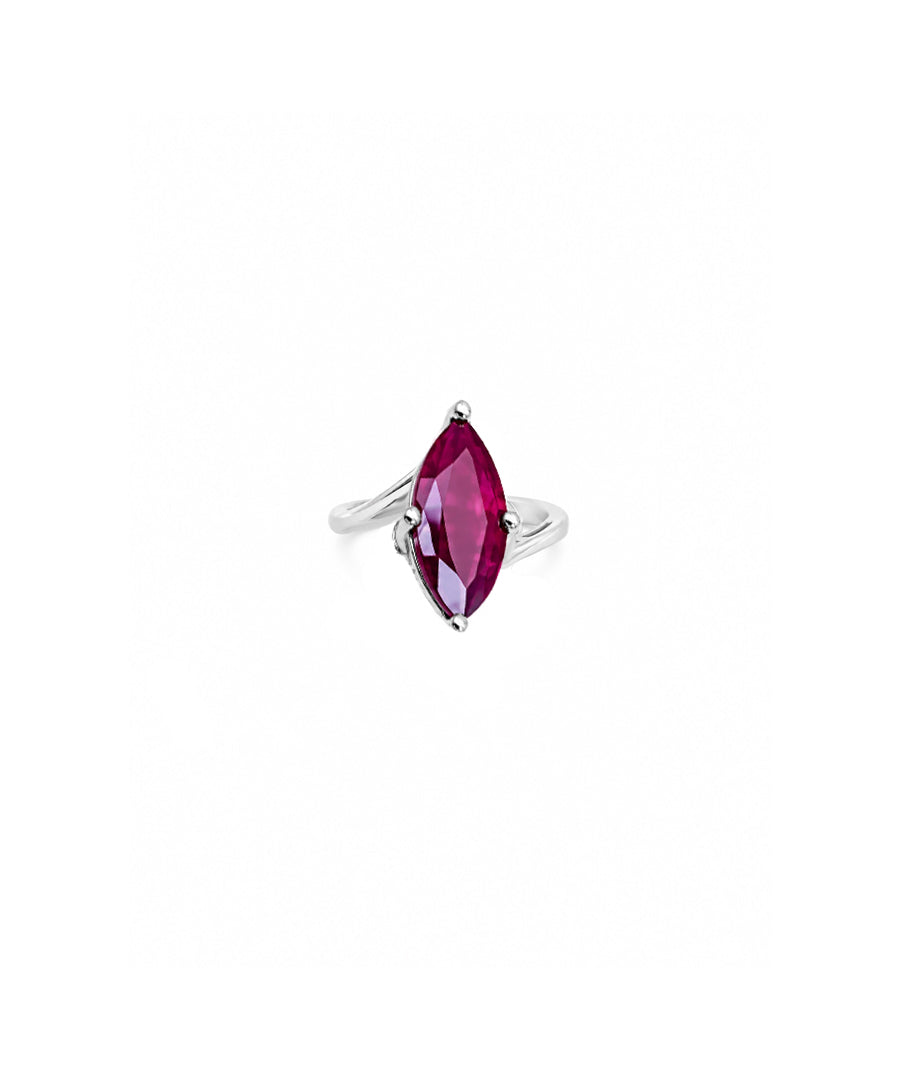 Moraebi Accent Bezel 15 — Natural Ruby (Manik) Skin-Touch Rashi Ratna Ring