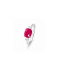 Moraebi Prong 14  — Natural Ruby (Manik) Skin-Touch Rashi Ratna Ring 2
