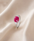 Moraebi Prong 14  — Natural Ruby (Manik) Skin-Touch Rashi Ratna Ring 1
